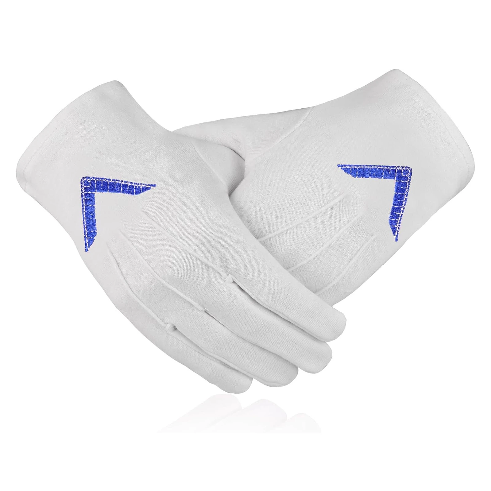Masonic Worshipful 100% Cotton Large Gloves