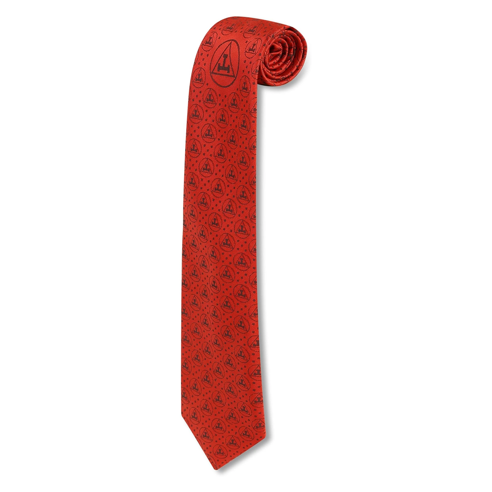 Royal Arch Masonic Regalia Craft Masons Neck knitted Woven Silk Tie Red/Black